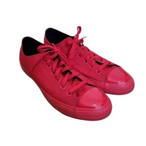Converse X O.P.I Collab Red Sneakers Vibrant Casual Style